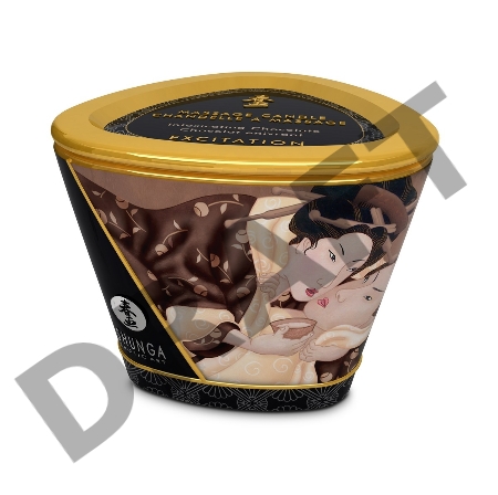 Массажное аромамасло Shunga Excitation, шоколад, 170 мл