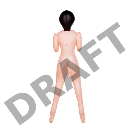 Кукла надувная Dolls-X by TOYFA Cecilia, блондинка, с двумя отверстиями, 160 см