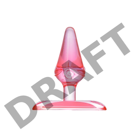 Анальная втулка TOYFA, ABS пластик, красная, 6,5 см, Ø 2,5 см