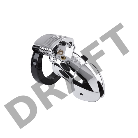 Электростимулятор Mystim Pubic Enemy No 1, хирургическая сталь, серебряный, 8,2 см