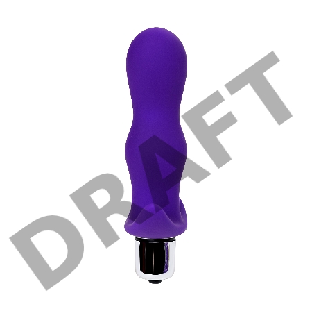 Анальная пробка с вибрацией A-Toys by TOYFA размера S, силикон, фиолетовая, 11,2 см