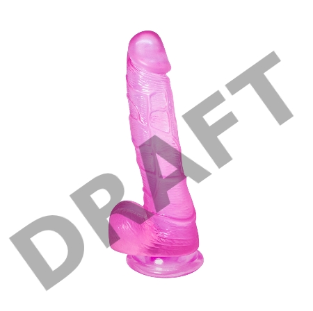 Розовый фаллоимитатор Satellite - 21 см.