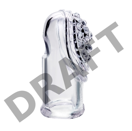 Комплект насадок на палец A-toys Favi, TPE, прозрачный, 3,5 см