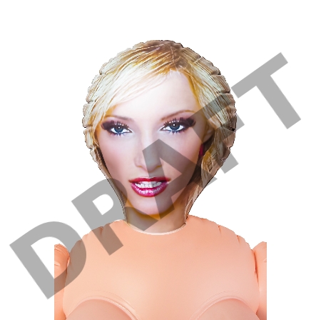 Кукла надувная Dolls-X by TOYFA Cecilia, блондинка, с двумя отверстиями, 160 см