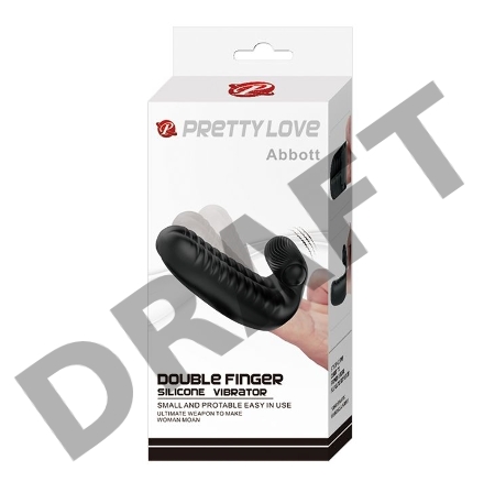 Baile Pretty Love Abbott Вибронасадка на пальцы с ребристой поверхностью 