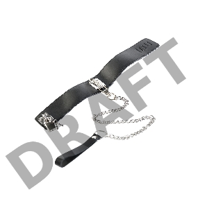 Ошейник TOYFA Theatre кожаный с поводком черный