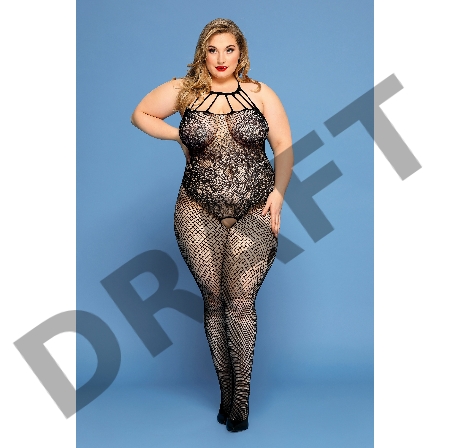 Костюм-сетка Candy Girl Hera, черный, 2XL