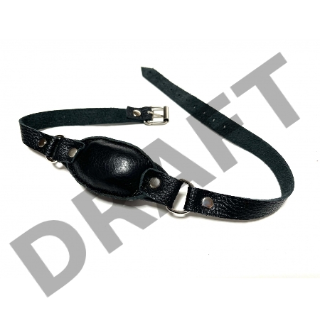 Кляп кожаный черный 60013ars