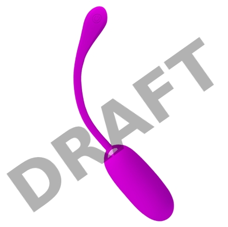 Julius Вибромассажер-яичко PrettyLove фиол.