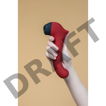 Вакуумный клиторальный стимулятор с вибрирующей и нагреваемой ручкой Halo 2, цвет Бордовый