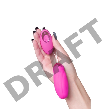 Виброяйцо с пульсирующими шариками JOS Circly, силикон, розовое, 9 см