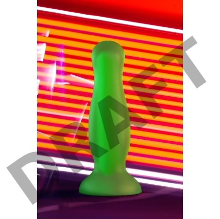 Анальная втулка светящаяся в темноте Beyond by Toyfa Victor Glow, силикон, прозрачный, 10,5 см