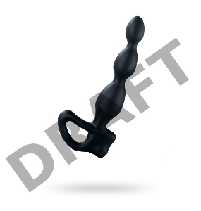 Электростимулятор Mystim Big Bend-itt, силикон, черный, 18 см