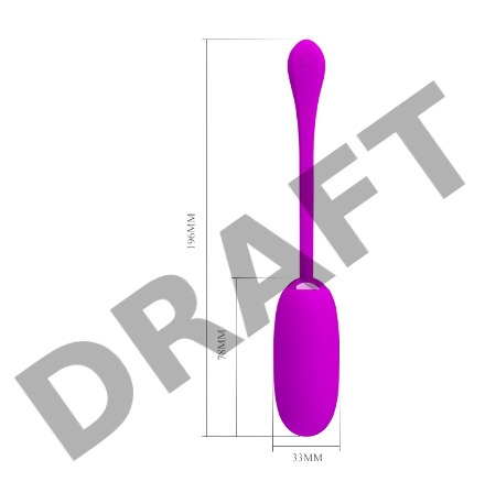 Julius Вибромассажер-яичко PrettyLove фиол.