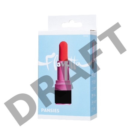 Минивибратор Flovetta by Toyfa PANSIES, ABS пластик, черный, 9 см