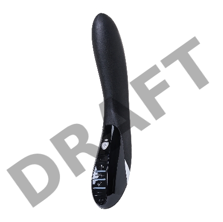 Вибратор Mystim Electric Eric  силиконовый с электростимуляцией, черный, 27 см