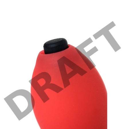 Мини-вибратор Штучки-дрючки Штучка, силикон, красный, 7,5 см