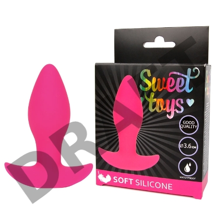 Розовая анальная втулка Sweet Toys - 8,5 см.