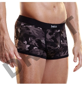 Камуфляжные мужские боксеры HUSTLER на узкой резинке, XL