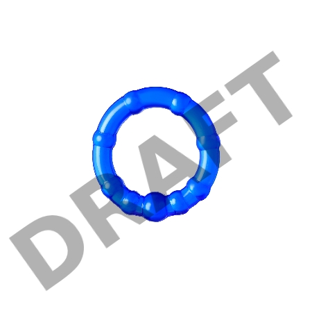 Набор колец TOYFA A-toys, TPE, синий, Ø 3,5/3/2 см