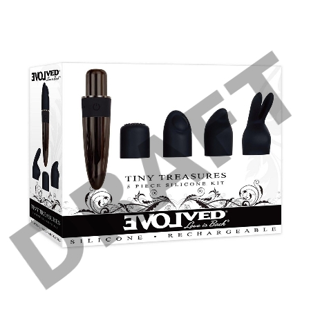 Evolved TINY TREASURES Вибропуля с 4 насадками