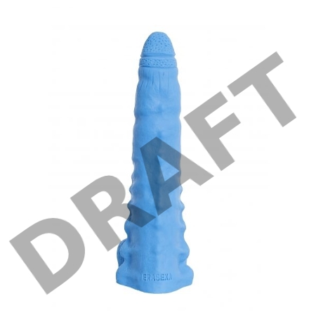 Голубой фаллоимитатор-гигант Аватар - 31 см.