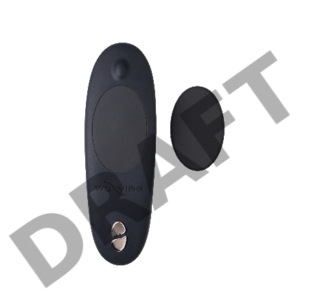 Черный вибромассажер для стимуляции клитора Moxie