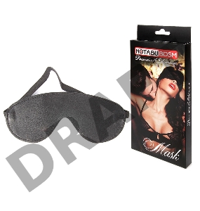 Плотная черная маска на глаза Notabu