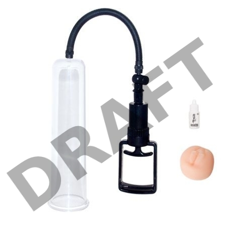 Вакуумная помпа мужская со вставкой в виде вагины