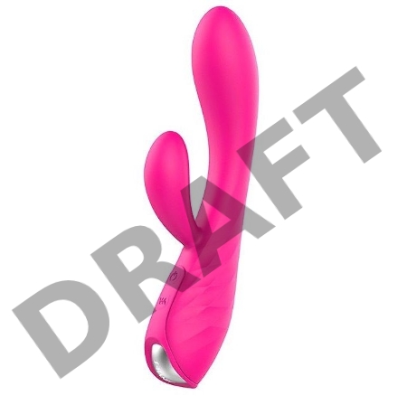 Ярко-розовый вибратор-кролик MUSES