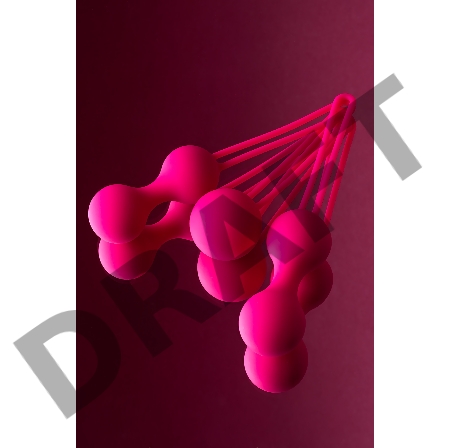 Вагинальные шарики A-Toys by TOYFA Redvil, силикон, розовые, 16,5 см