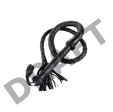 Кнут Плеть TOYFA Theatre кожаный, cерый, 1,75 м