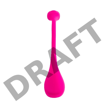 Виброяйцо LOVENSE Lush 2, силикон, розовый, 18 см