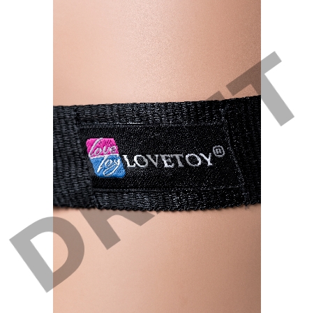 Страпон LoveToy LESBIAN SERIES с поясом Harness, телесный