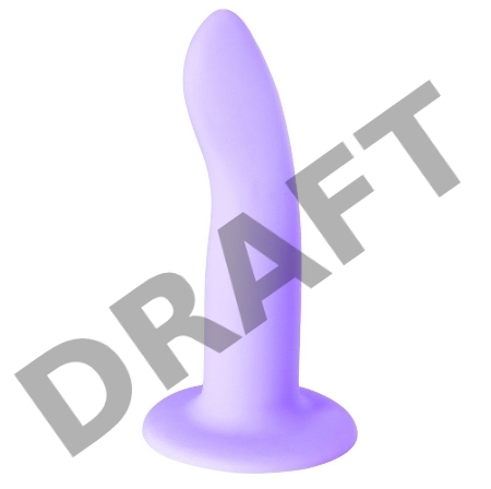 Нереалистичный дилдо Flow Emotional Purple 2040-01lola