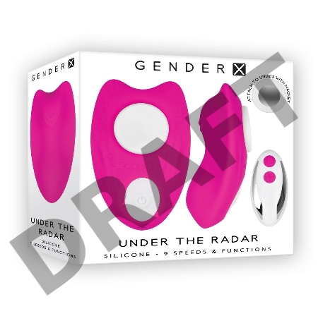 Gender X UNDER THE RADAR Вибровкладка в трусики с пультом ДУ