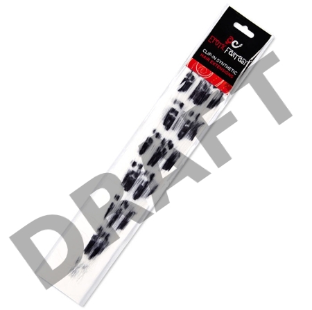 Черно-белые Clip-In локоны с принтом панды