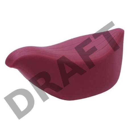 Бордовый клиторальный стимулятор IROHA TORI