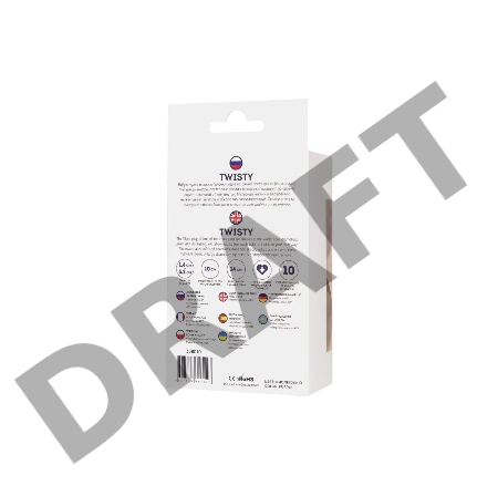 Анальная втулка ToDo by Toyfa Twisty, силикон, фиолетовая, 14 см, Ø 3,2 см