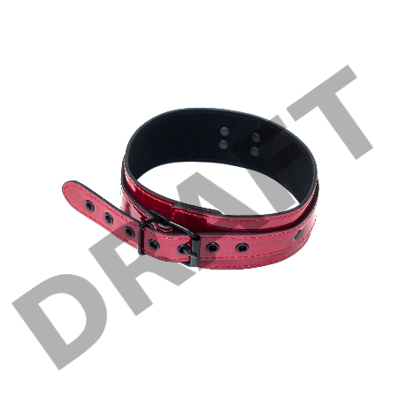 Бордовый ошейник Eccentric