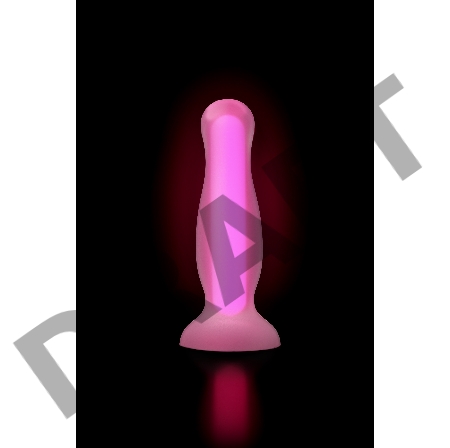 Анальная втулка светящаяся в темноте Beyond by Toyfa Cain Glow, силикон, прозрачный, 10,5 см