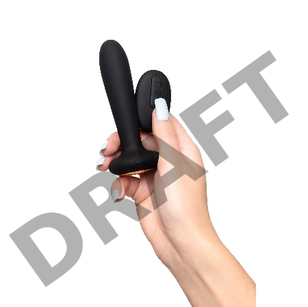 Анальная втулка Svakom Primo, с подогревом, силикон, черный, 12 см