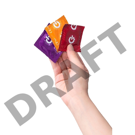 Презервативы On, fruit, color, ассорти, аромат, 18,5 см, 5,4 см, 15 шт.