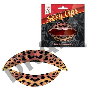 Lip Tattoo Леопардовый