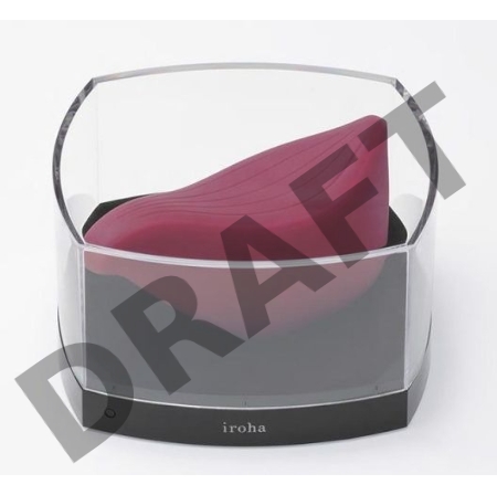 Бордовый клиторальный стимулятор IROHA TORI