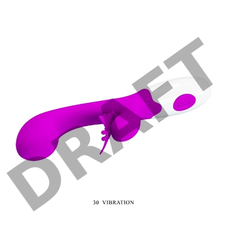 ВИБРОМАССАЖЁР BUTTERFLY KISS 30 режимов вибрации, L 199 мм D 31 мм