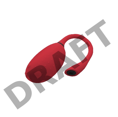 Вибратор и тренажёр Кегеля Magic Motion FUGU, силикон, красный, 12 см