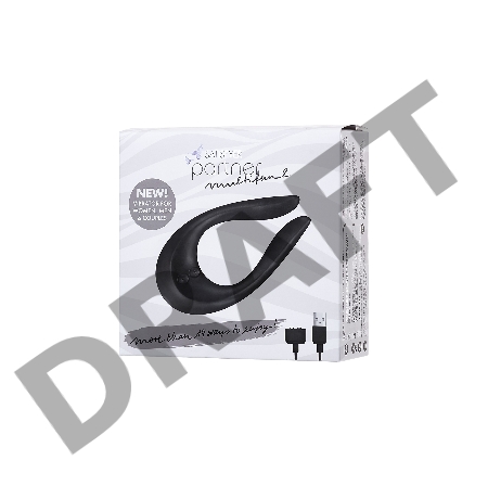 Многофункциональный стимулятор для пар Satisfyer Partner Multifun 2, силикон, чёрный, 13,5 см.