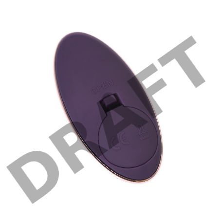 Виброяйцо с с имитацией фрикций JOS Bumpy, силикон, фиолетовое, 9 см