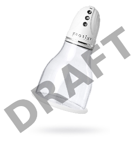 Вакуумная помпа для груди Erotist, ABS пластик, прозрачная, 22 см